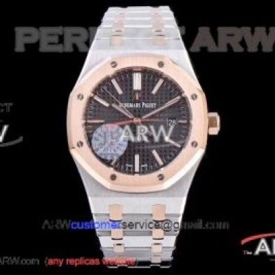 Perfect Replica Audemars Piguet Royal Oak 41mm Two Tone Rose Gold 15400 Replica Watches